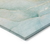 8' Round Green Round Abstract Washable Non Skid Indoor Outdoor Area Rug -