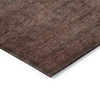 3' X 5' Teal Blue Chocolate And Charcoal Ombre Washable Indoor Outdoor Area Rug
