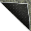 8' Runner Moss Green and Gray Oriental Washable Non Skid Indoor Outdoor Runner Rug - 606114954064