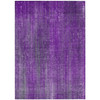 10' X 14' Purple Striped Washable Non Skid Indoor Outdoor Area Rug