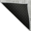 5' X 8' Ivory and Gray Floral Medallion Washable Non Skid Indoor Outdoor Area Rug - 608219280031
