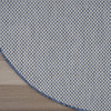 4' Bone Round Geometric Power Loom Area Rug
