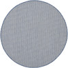 4' Bone Round Geometric Power Loom Area Rug