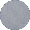 4' Bone Round Geometric Power Loom Area Rug - 606114710479