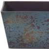8" Blue Recycled Plastic Indoor Outdoor Rectangular Planter Box