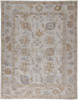 2' X 3' Ivory and Tan Medallion Handmade Distressed Indoor Outdoor Area Rug