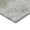 5' X 8' Taupe Beige And Brown Abstract Washable Indoor Outdoor Area Rug