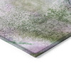 9' X 12' Purple Abstract Washable Non Skid Indoor Outdoor Area Rug