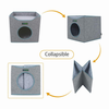 JESPET Foldable Cat Condo, Cat Cube House & Sleepping Bed with Lying Surface and 2 Reversible Cushions, Cat Hiding Place, Cat Cave, Linenette Fabric, Felt and Engineered Wood, Scratch Resista