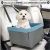 JESPET & GOOPAWS Dog Booster Seats for Cars, Portable Dog Car Seat Travel Carrier with Seatbelt for 24lb Pets