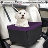 JESPET & GOOPAWS Dog Booster Seats for Cars, Portable Dog Car Seat Travel Carrier with Seat Belt for 24lbs Pets