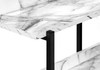 34" Black And White Wood And Metal End Table With Three Shelves