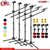 Tripod Mic Stand Adjustable Heavy Duty Floor Holder Microphone Boom Arm 4 PCS