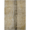 5' X 8' Brown Taupe And Gold Abstract Washable Indoor Outdoor Area Rug