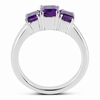 2.10 Carat Genuine Amethyst .925 Sterling Silver Ring