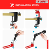 Microphone Boom Arm Desk Mic Stand Adjustable Clamp Suspension Boom Stands 