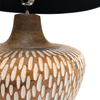 Wood LED Table Lamp With Drum Shade