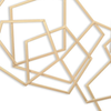 Metal Abstract Lines Hanging Dimensional Sculpture