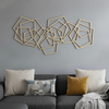 Metal Abstract Lines Hanging Dimensional Sculpture