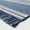 9x12 Feet Blue Stripe Indoor Outdoor Area Rug
