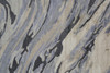 2' X 3' Blue Gray And Taupe Abstract Tufted Handmade Area Rug