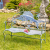 Coastal Swordfish Bench with Curved Seat