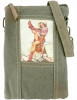 Red Boots Cowgirl Recycled Military Tent Crossbody