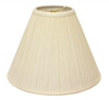 15" Ivory Deep Cone Slanted Broadcloth Lampshade