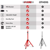 Speaker Stand Height Adjustable PA DJ Tripod Studio Monitor Stands w 35mm Compatible Insert
