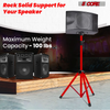 Speaker Stand Height Adjustable PA DJ Tripod Studio Monitor Stands w 35mm Compatible Insert