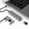 USB C Hub, uni 4-in-1 USB C Adapter with 3 USB 3.0 Ports, 100W USB-C PD Charging Port Thunderbolt 3, USB Type C to USB 3.0 Adapter (Aluminum Shell) for MacBook Pro, iPad Pro, XPS, Pixelbook,