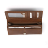 Ladies Long Clutch Wallet in Oak Color Leather | Style n Craft