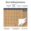 2027 Trail + Timber Large Desk Pad Monthly Blotter Calendar