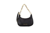 Michael Kors Cora Mini Black Pebbled Leather Zip Pouchette Crossbody Handbag