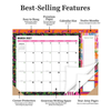 2027 Maximal Mirage Medium Desk Pad Monthly Blotter Calendar