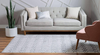 10x14 Feet White Grey Modern Geometric Trellis Boho Area Rug