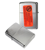 Zippo Chrome Arch Classic Brushed Chrome Finish Genuine Windproof Lighter 
