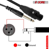 XLR Cable Female to 1/4 6.35mm Cord 10Pack TRS to XLR Female Balanced Microphone Cord