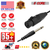 XLR Cable Female to 1/4 6.35mm Cord 10Pack TRS to XLR Female Balanced Microphone Cord