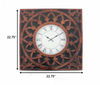 22.75 X 22.75 X 2 Bronze Vintage Metal - Wall Clock
