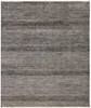 2' X 3' Gray Wool Striped Hand Knotted Area Rug