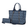 Marlene Vegan Leather Womens Tote Bag with Wallet- 2 pieces