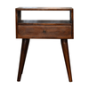 Solid Wood One Drawer Nightstand