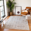 Floral Medallion Runner Rug With Fringe