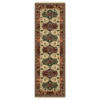 6' Red Blue and White Oriental Power Loom Runner Rug