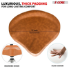 Drum Throne Padded Guitar Stool Backrest Drummer Seat for Adults And Kids BROWN