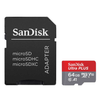 SanDisk Ultra microSDHC Memory Card, 64GB, 120MB/s, C10, UHS, U1, A1, Card with Adapter