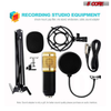 Recording Microphone Podcast Bundle Professional Condenser Cardioid Mic Kit w Boom Arm