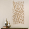 Abstract Lines Metal Hanging Dimensional Sculpture