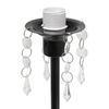 Creekwood Home Contemporary Crystal Droplet Table Lamp for Bedroom, Living Room, Dining Room, Office, Entryway